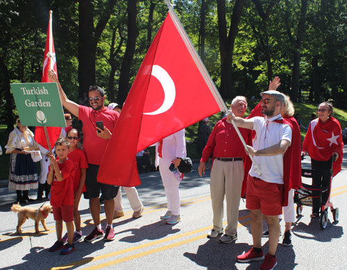 Turkish Garden in Parade of Flags on One World Day in Cleveland 2019